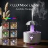 3 in 1 humidifier oil diffuser with 360° rotating raindrop & 7 led mood lights,ultrasonic quiet cool mist humidifier for up to 24 hrs,ideal holiday gifts for home 3 in 1 humidifier oil diffuser with 360° rotating raindrop & 7 led mood lights,ultrasonic quiet cool mist humidifier for up to 24 hrs,ideal holiday gifts for home